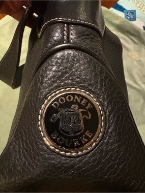 Dooney & Bourke Black Pebbled Leather Shoulder Bag